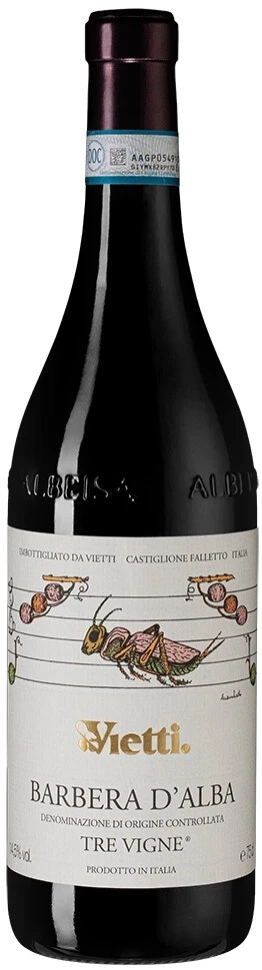 Вино Vietti, Barbera d'Alba Tre Vigne DOC, 2021