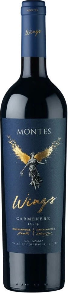 Вино "Montes Wings" Carmenere, Apalta DO, 2019