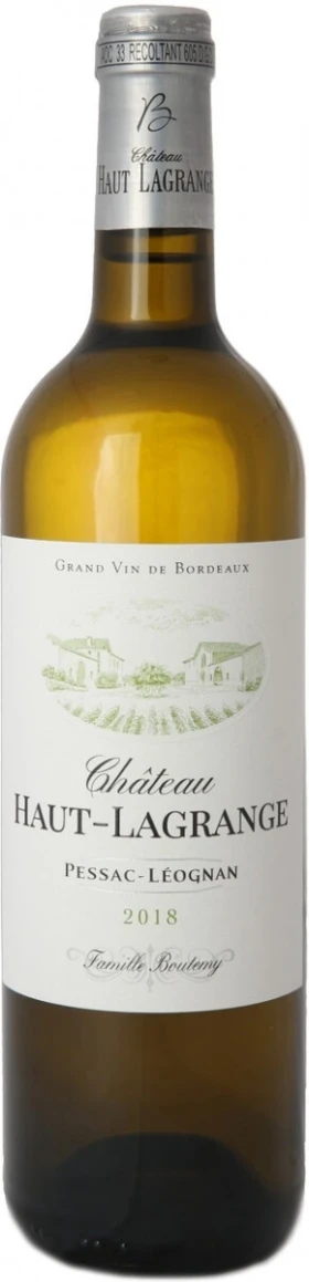 Вино Chateau Haut-Lagrange Blanc, Pessac-Leognan AOC, 2018