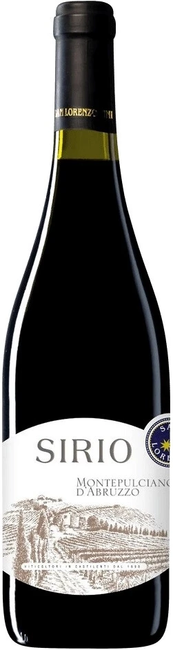 Вино San Lorenzo, Sirio Montepulciano d'Abruzzo DOC, 2019