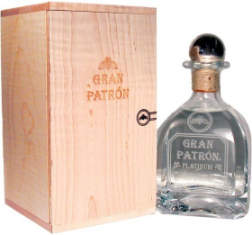 Текила Gran Patron Platinum wooden box 0.75 л