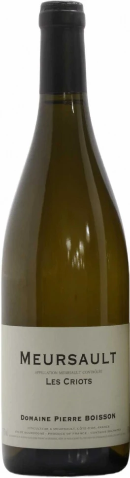 Вино Pierre Boisson, Meursault Les Criots AOC, 2019