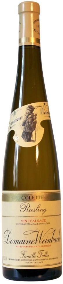 Вино Domaine Weinbach, Riesling Colette, Alsace AOC, 2023
