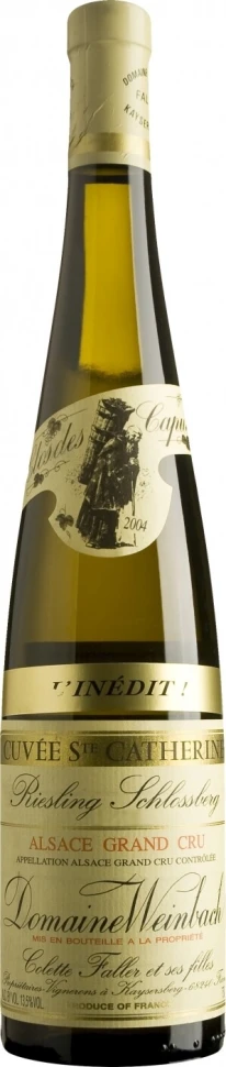 Вино Domaine Weinbach, Riesling Grand Cru Schlossberg Cuvee Sainte Catherine L'Inedit, 2004