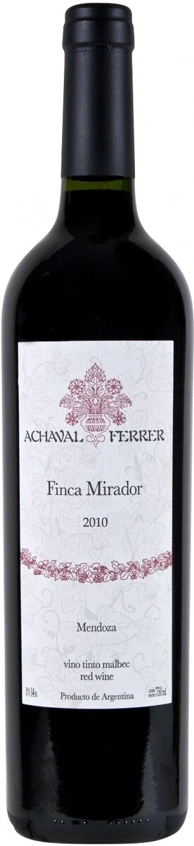 Вино Achaval Ferrer, Finca Mirador, Mendoza, 2010