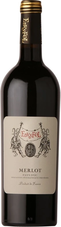 Вино Lavau, EnvyFol Merlot, Pays d'Oc IGP, 2023, 0.75 л