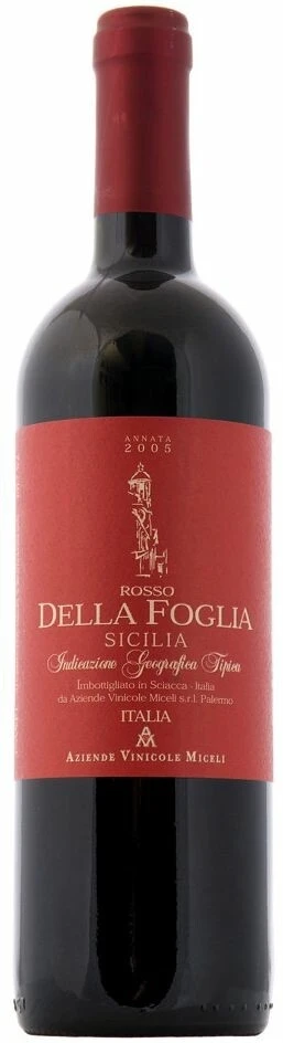 Вино Miceli, Rosso Della Foglia Sicilia IGT, 2005