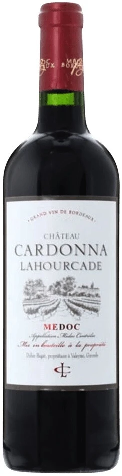 Вино Chateau Cardonna Lahourcade, Medoc AOC, 2018