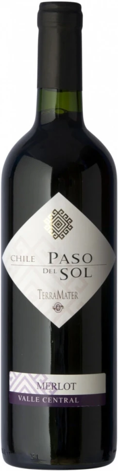 Вино TerraMater, "Paso Del Sol" Merlot, 2013