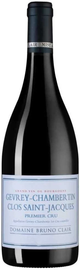 Вино Domaine Bruno Clair, "Clos-St-Jacques", Gevrey-Chambertin 1-er Cru AOC, 2019