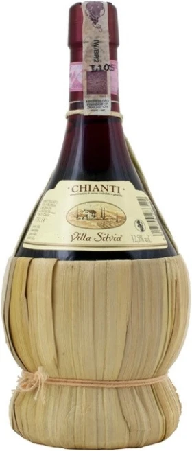 Вино "Villa Silvia" Chianti DOCG, in Fiasco, 0.5 л