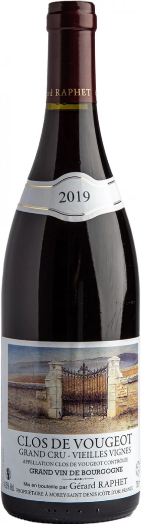 Вино Gerard Raphet, Clos de Vougeot Grand Cru Vieilles Vignes AOC, 2019