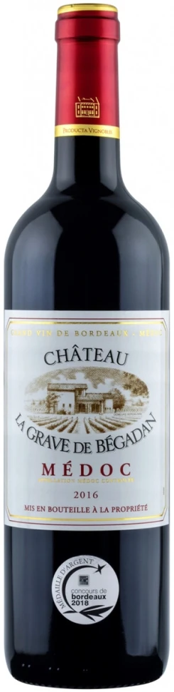 Вино Chateau La Grave de Begadan Medoc AOC