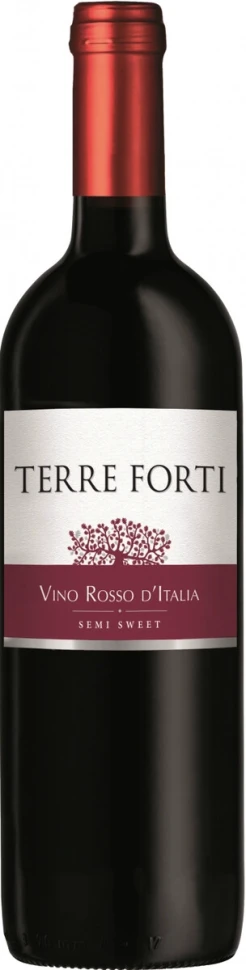 Вино "Terre Forti" Vino Rosso d'Italia Semi-Sweet