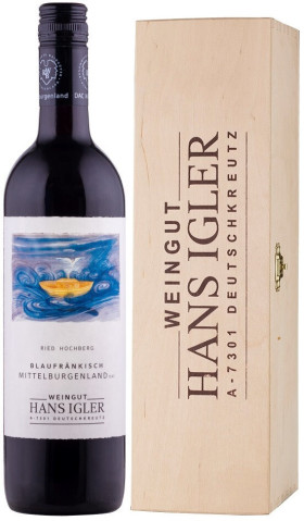Вино Hans Igler Blaufrankisch Ried Hochberg Mittelburgenland DAC 2016 gift box 1500 мл