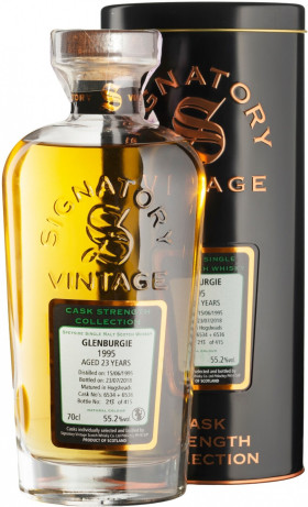 Виски Signatory Vintage Cask Strength Collection Glenburgie 23 Years 1995 metal tube 700 мл