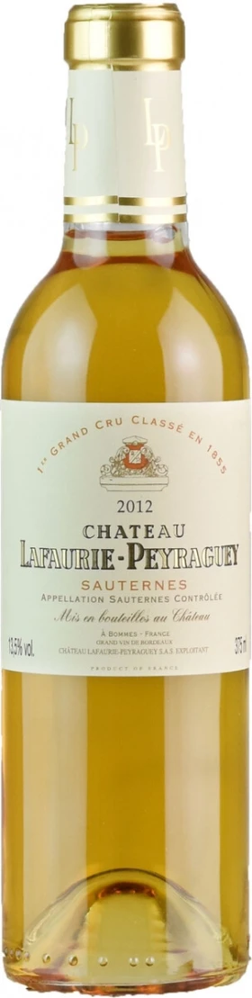 Вино Chateau Lafaurie-Peyraguey, Sauternes 1-er Cru Classe, 2012, 375 мл