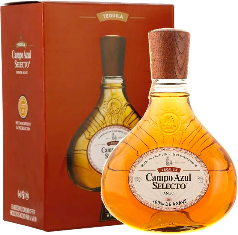 Текила Campo Azul Selecto Anejo gift box 0.75 л