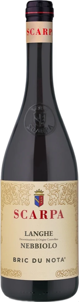 Вино Scarpa, Bric du Nota Nebbiolo, Langhe DOC, 2022
