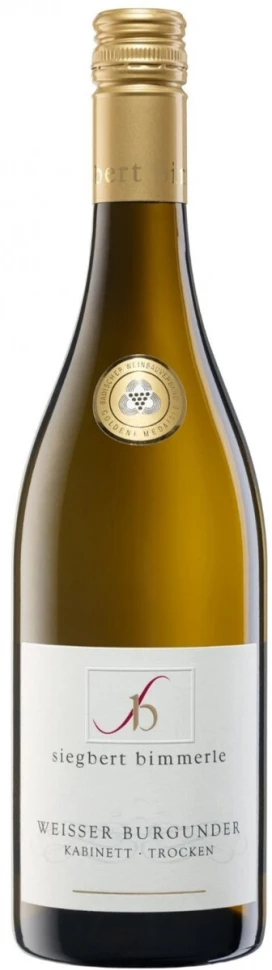 Вино Siegbert Bimmerle Weisser Burgunder Kabinett Trocken QmP, 2023