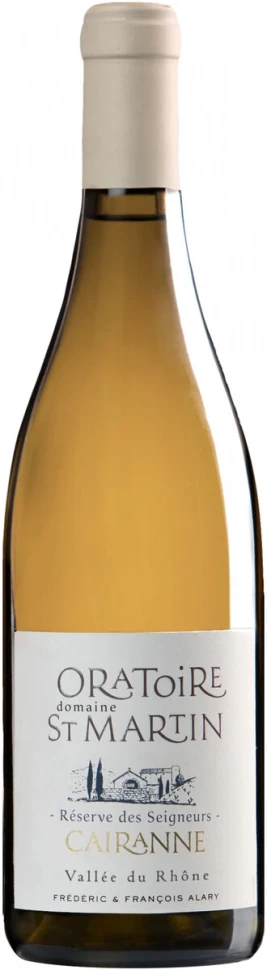 Вино Domaine Oratoire Saint Martin, Reserve des Seigneurs Blanc, Cairanne AOC, 2022