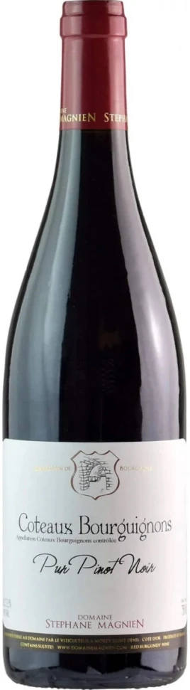 Вино Domaine Stephane Magnien, Pur Pinot Noir, Coteaux Bourguignons AOC, 2018