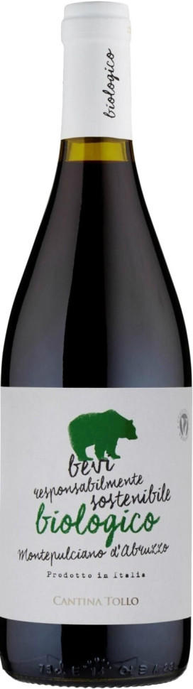 Вино Cantina Tollo Biologico Montepulciano d Abruzzo DOP Label Animals