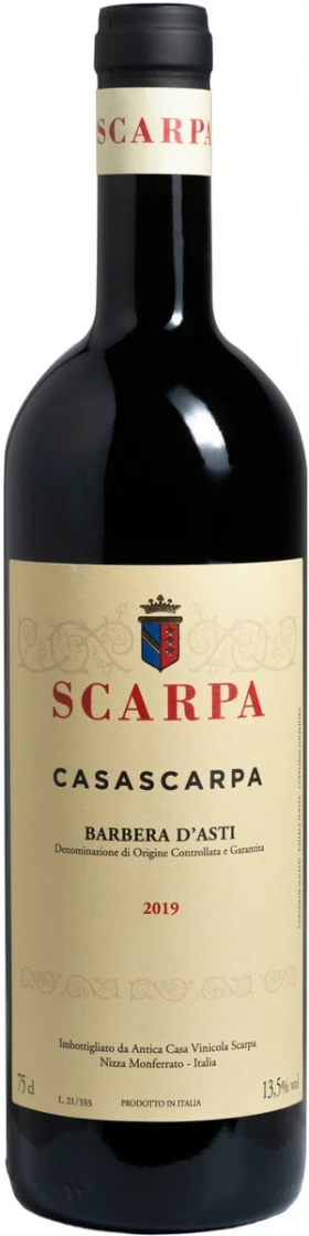 Вино Scarpa, Casa Scarpa Barbera d'Asti DOCG, 2019