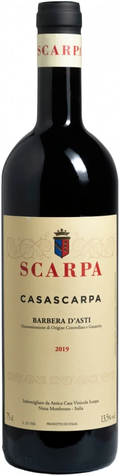 Вино Scarpa, Casa Scarpa Barbera d'Asti DOCG, 2019