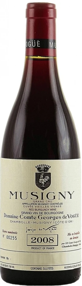 Вино Domaine Comte Georges de Vogue, Musigny Grand Cru AOC "Cuvee Vieilles Vignes", 2008