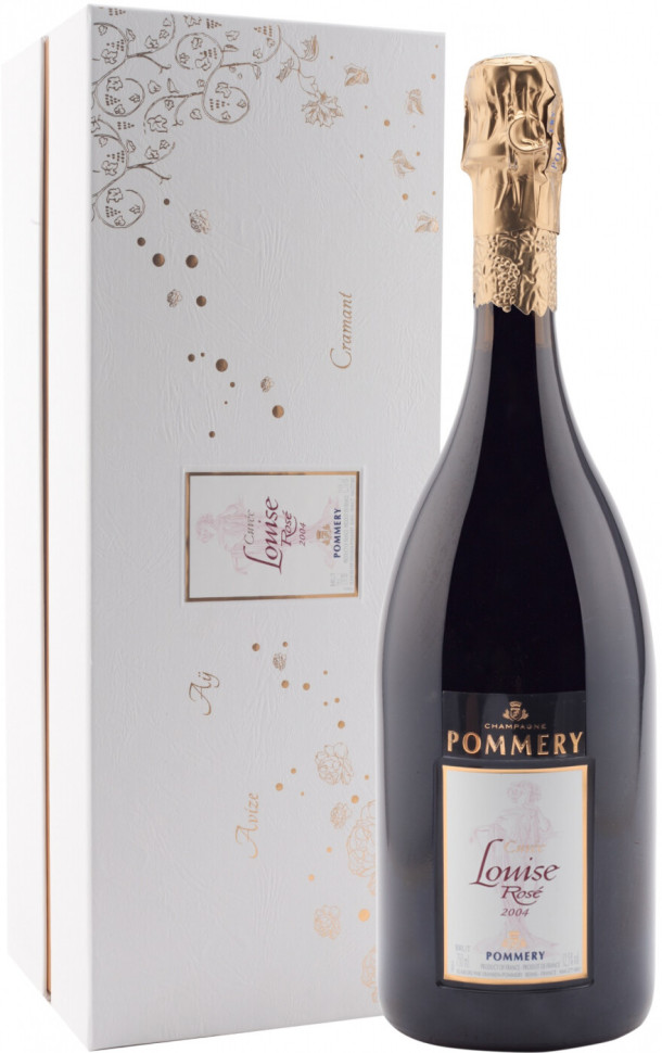 Шампанское Pommery Cuvee Louise Rose Brut Champagne AOC 2004 gift box