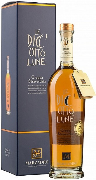 Граппа Marzadro Le Diciotto Lune gift box 700 мл
