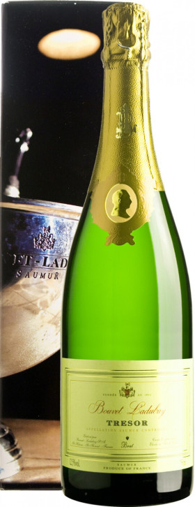 Игристое вино Bouvet Ladubay Tresor Brut Saumur AOC 2017 gift box