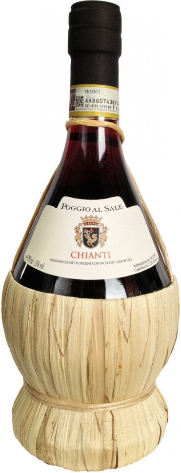 Вино Poggio al Sale Chianti DOCG in Fiasco