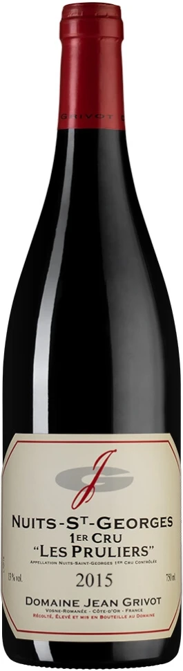 Вино Domaine Jean Grivot, Nuits-St-Georges 1er Cru AOC "Les Pruliers", 2015