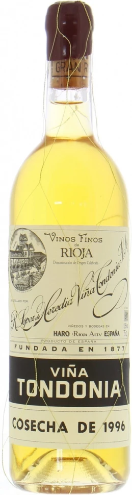 Вино Vina Tondonia Blanco Gran Reserva, Rioja DOC, 1996