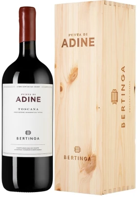 Вино Bertinga, Punta di Adine, Toscana IGT, 2017, wooden box, 1.5 л