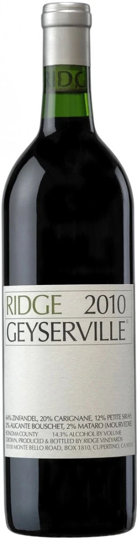 Вино Ridge, Geyserville, 2010