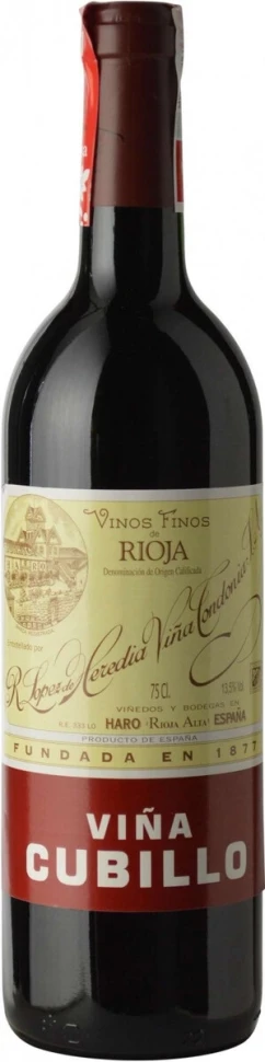 Вино Vina Cubillo Crianza, Rioja DOC, 2012