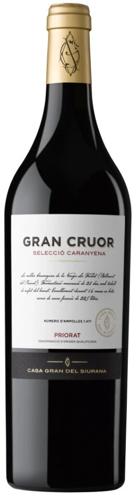 Вино Casa Gran del Siurana, Gran Cruor Seleccio Caranyena, Priorat DOQ, 2014