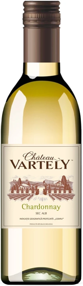 Вино Chateau Vartely, Chardonnay, Codru IGP, 250 мл