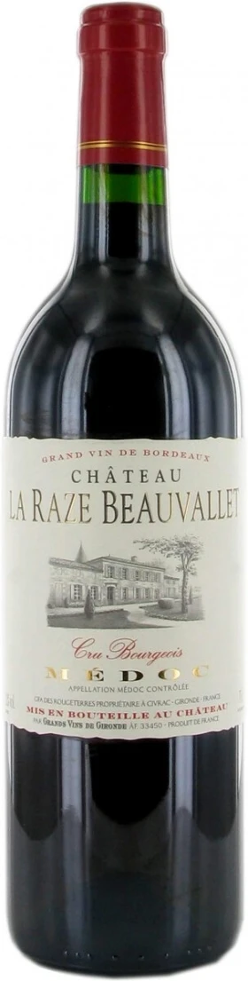 Вино Chateau La Raze Beauvallet, Cru Bourgeois Medoc AOC, 2013