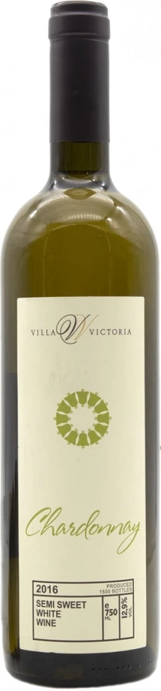 Вино Villa Victoria, Chardonnay Semi Sweet, Semigorye, 2016