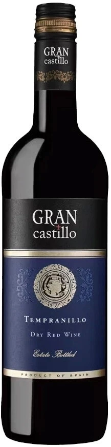 Вино Gran Castillo, Tempranillo, Valencia DOP, 2022
