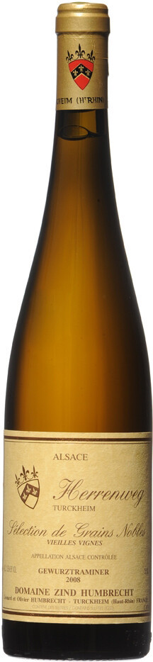 Вино Zind Humbrecht Gewurztraminer Herrenweg de Turckheim Selection de Grains Nobles AOC 2008