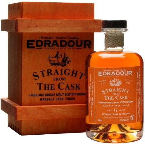 Виски Edradour Marsala Cask Finish 11 years 2002 gift box 500 мл