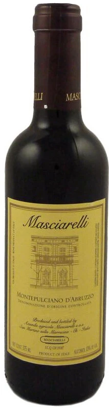 Вино Masciarelli, Montepulciano d'Abruzzo DOC, 2012, 375 мл