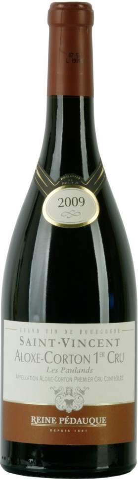 Вино Reine Pedauque Saint Vincent Aloxe Corton 1er Cru Les Paulands AOC 2009