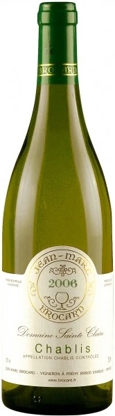 Вино Jean-Marc Brocard, Chablis AOC 2006, 375 мл