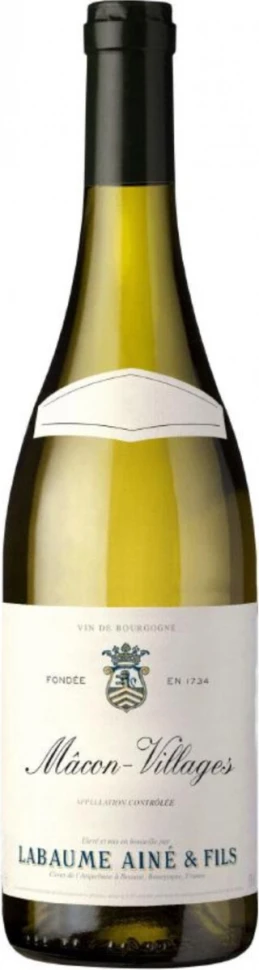 Вино Labaume Aine & Fils, Bourgogne Macon-Villages Blanc AOC, 2017